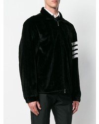 Blouson aviateur en fourrure noir Thom Browne