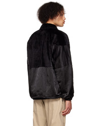 Blouson aviateur en fourrure noir Junya Watanabe