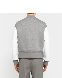 Blouson aviateur en laine gris Neil Barrett