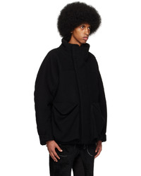 Blouson aviateur en laine noir CCP