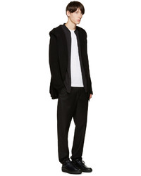 Blouson aviateur en laine noir Helmut Lang