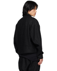 Blouson aviateur en laine noir Julius