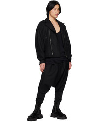 Blouson aviateur en laine noir Julius