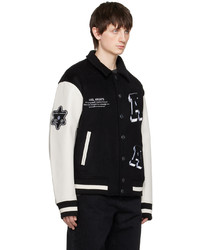 Blouson aviateur en laine noir Axel Arigato