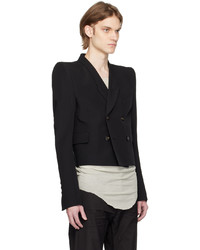 Blouson aviateur en laine noir Rick Owens