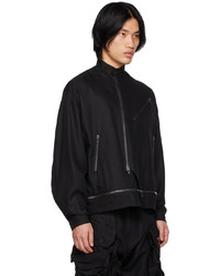 Blouson aviateur en laine noir Julius