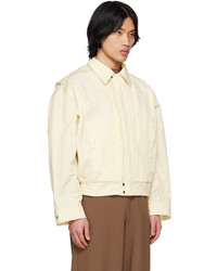 Blouson aviateur en nylon beige Birrot