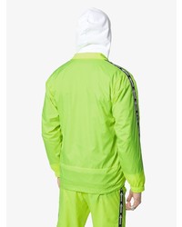 Blouson aviateur en nylon chartreuse Off-White