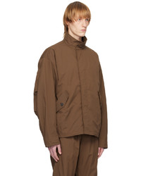 Blouson aviateur en nylon marron LE17SEPTEMBRE