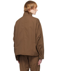 Blouson aviateur en nylon marron LE17SEPTEMBRE