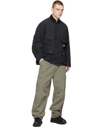 Blouson aviateur en nylon noir Barbour