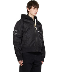 Blouson aviateur en nylon noir Axel Arigato