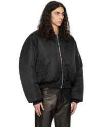 Blouson aviateur en nylon noir VTMNTS