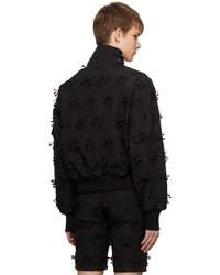 Blouson aviateur en nylon noir JUNTAE KIM