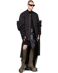 Blouson aviateur en nylon noir Rick Owens