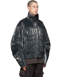 Blouson aviateur en nylon noir A. A. Spectrum