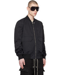 Blouson aviateur en nylon noir Rick Owens DRKSHDW