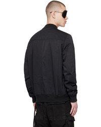 Blouson aviateur en nylon noir Rick Owens DRKSHDW