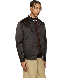 Blouson aviateur en nylon noir Acne Studios