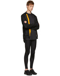 Blouson aviateur en nylon noir Satisfy