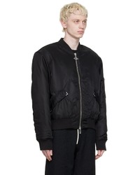 Blouson aviateur en nylon noir Han Kjobenhavn