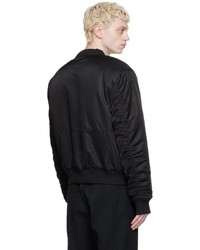 Blouson aviateur en nylon noir Han Kjobenhavn