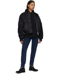 Blouson aviateur en nylon noir Won Hundred