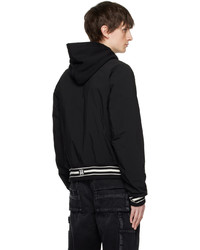 Blouson aviateur en nylon noir Amiri