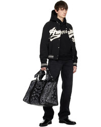 Blouson aviateur en nylon noir Amiri