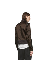 Blouson aviateur en nylon noir Rick Owens