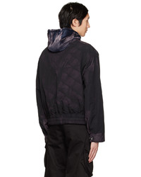 Blouson aviateur en nylon noir JiyongKim