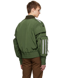 Blouson aviateur en nylon olive JUNTAE KIM