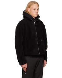 Blouson aviateur en polaire noir C2h4