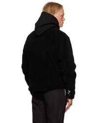 Blouson aviateur en polaire noir C2h4