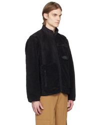 Blouson aviateur en polaire noir The North Face