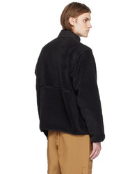 Blouson aviateur en polaire noir The North Face