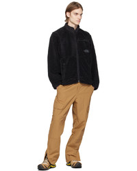 Blouson aviateur en polaire noir The North Face