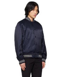 Blouson aviateur en satin bleu marine rag & bone