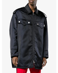 Blouson aviateur en sergé bleu marine Calvin Klein 205W39nyc