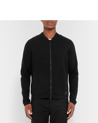 Blouson aviateur en tricot noir Nike