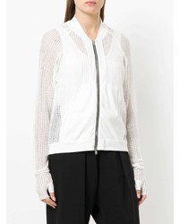 Blouson aviateur en tulle blanc Lost & Found Rooms