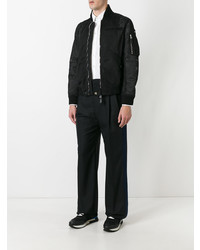 Blouson aviateur en tulle noir Givenchy