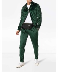 Blouson aviateur en velours vert foncé Prevu