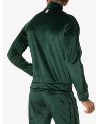 Blouson aviateur en velours vert foncé Prevu