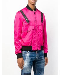 Blouson aviateur fuchsia DSQUARED2