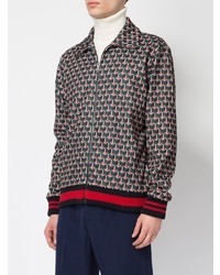 Blouson aviateur géométrique multicolore Gucci