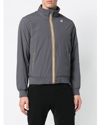 Blouson aviateur gris foncé K-Way