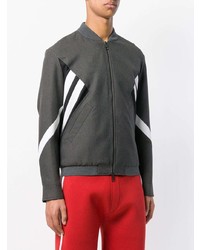 Blouson aviateur gris foncé Neil Barrett