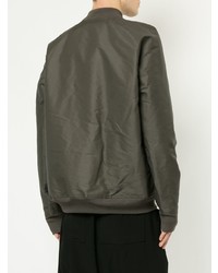 Blouson aviateur gris foncé Rick Owens