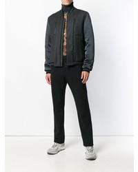 Blouson aviateur gris foncé Lanvin